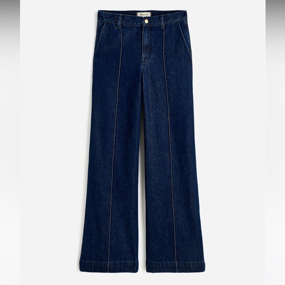 Madewell superwide trouser pants jeans size 25 dark wash new - Picture 5 of 12